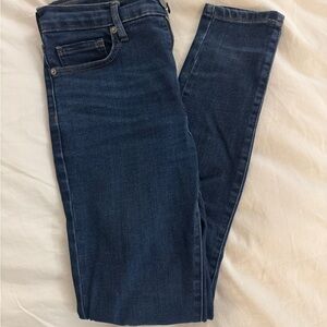 Everlane Authentic Stretch High Rise Dark Blue Women's Skinny Jeans